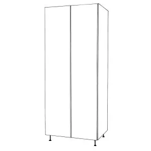 Wardrobe Double Door with Long Hanging