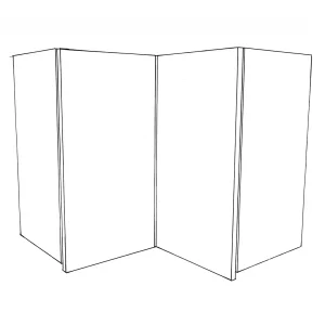 Wall Corner Cabinet Lefthand Hung