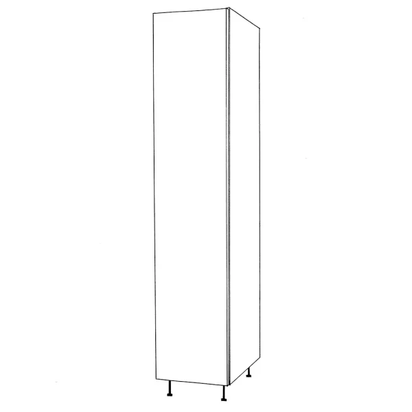 Wardrobe Single Door Lefthand Hung with Single Hanging and Drawers