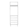Wardrobe Double Door with Single Hanging and Drawers