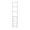 Wardrobe Single Door Lefthand Hung with Shelves and Drawers